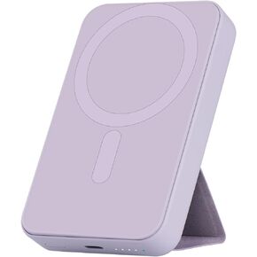 Snap Power Bank, 10000mAh 20W MagSafe Compatible Battery Pack with a Foldable Stand, Fast Charging and Portable Magnetic Power Bank, Compatible for iPhone 12/13/14/15 Series, Black