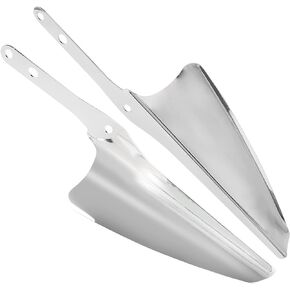 Motocycle Front Fork Mount Wind Deflectors Windshield Compatible with Harley Touring Road King Street Glide Electra Glide CVO FLHT FLHR FLHX 1995-2020 Gloss Sliver