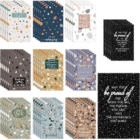 Colarr 50 Pcs Back to School Gifts for Students Inspirational Notepads Mini Journal Bulk Small Pocket Notebooks for Teacher First Day of School Office Supplies Employee Appreciation Gifts(Flowers)