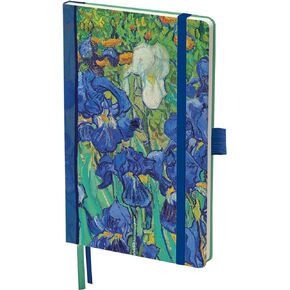 RainCaper Vegan Leather Journal Notebook, 160 Dot-Grid Pages, 5.7 inches x 8 inches, Journal - Monet Poppy Field