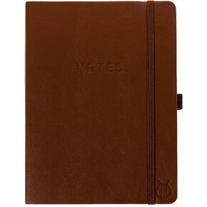 Graphique Apollo Vegan Leather Journal | Hardcover Notebook | 192 Lined Pages | Inner Pocket, Pen Loop, Elastic Closure | Work, Diary, Notes | 8" x 10"