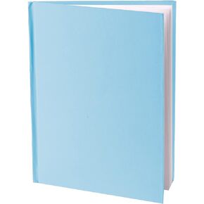 Young Authors Blue Hardcover Blank Book, White Pages, 11"H x 8-1/2"W Portrait, 14 Sheets/28 Pages