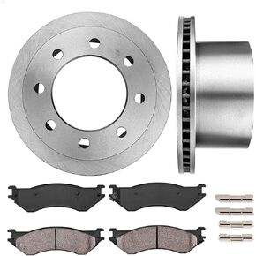 Callahan Rear Brake Kit For 2000 2001 2002 Dodge Ram 2500 3500 Replacement Brake Rotors and Ceramic Brake Pads