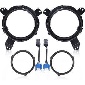 Headlight Mounting Bracket Aluminium Alloy Omni-Directional Adjustment Headlights Bracket Replacement Compatible with Jeep Wrangler JL JLU 2018-2024 (Black)