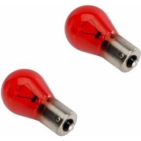 Compatible with Saab 9-3 Set of 2 Red Taillight/Fog Light Bulbs