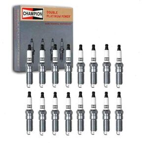 16 pc Champion Double Platinum Spark Plugs compatible with Dodge Ram 1500 5.7L V8 2003-2008