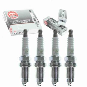 4 pc NGK V-Power Spark Plugs compatible with Nissan Pickup 2.4L L4 1995-1997