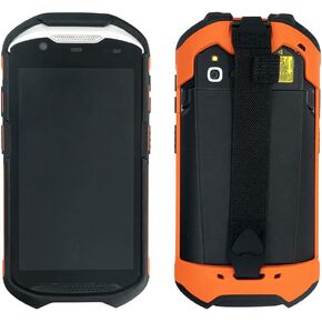 Protective Case Cover Bumper Case with Hand Strap Rugged Boot for Zebra TC52ax (SG-TC52AX-LORGB-01) Barcode Scanner,Sturdy Protect(Orange)