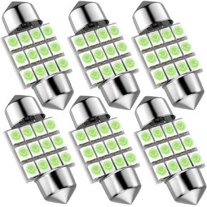 لمبة LED DE3175 من GIVEUBED، 31 مم 1.22 بوصة 3175 لمبة LED اكليل، لمبة LED فائقة السطوع DE3021 DE3022 مناسبة لأضواء قبة باب الخريطة الداخلية، حزمة من 6 قطع، أزرق in Kuwait