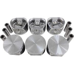 DNJ P428 Piston Set/For 1997-2009/ Ford, Mazda, Mercury/ B4000, Explorer, Explorer Sport Trac, Mountaineer, Ranger / 4.0L / SOHC / V6 / 12V / 245cid, 4016cc / VIN E, VIN K