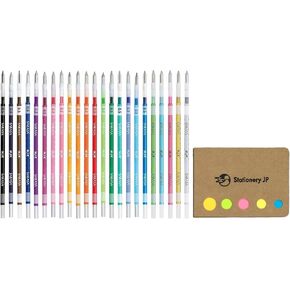 Zebra Sarasa Select Multi Pen Refill, 0.5mm 18 Color Refills, Sticky Notes Value Set in Saudi Arabia