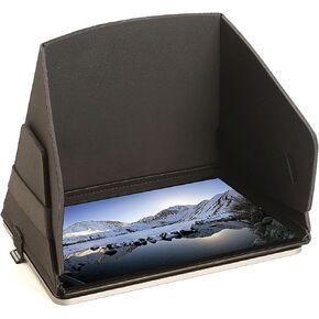 Collapsible Molded iPad Sun Shade and Privacy Hood Compatible with iPad 10.2 Inch Sun Shade and Privacy Hood Case Travel Cover Protector Monitor Hood Made in USA, SSPRO11, Black