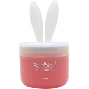 Diax Poppy Rabbico White Air Freshener and Deodorant, Angel Snow Scent, Lovely Ears Shape, Beutiful/Elegant Soft Color