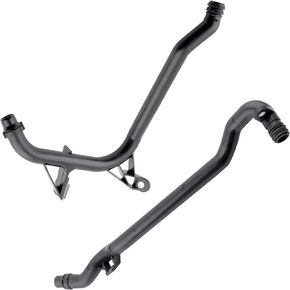 BOXI Set of 2 Engine Heater Inlet Pipe and Water Coolant Pipe for BMW E36 E38 E39 E46 E83 E85 320Ci 323Ci 328Ci 330Ci 330xi 520i Z3 Z4 1999-2006 (w/O-Rings) | Replaces 11531705210 11537502525