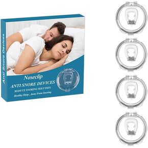 4 عبوات من مشبك الأنف المضاد للشخير للرجال والنساء، أجهزة مغناطيسية من السيليكون، توقف الشخير in Kuwait