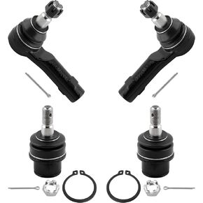 BOXI 4pcs Lower Ball Joints + Outer Tie Rod Links Fit for Ford F-150 2004-2008 (2004: New Body Style) / for Lincoln Mark LT 2006-2008 | ES3691 K80149