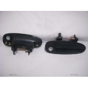 PT Auto Warehouse TO-3149A-FR - Outside Exterior Outer Door Handle, Textured Black - Passenger Side Front