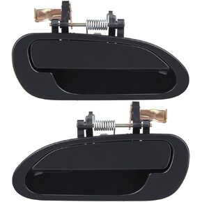 Exterior Door Handles,Rear Door Handles Driver Left Passenger Right Side,Replacement for 1998-2002 for Honda for Accord,2pcs Black Handles Replace