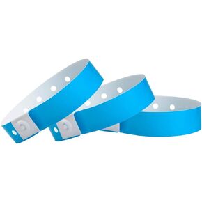 500 WristCo Neon Yellow Plastic Wristbands for Events – Extended Wear, Secure Snap Prevents Reuse – Premium-Grade Bracelets for Hospital & Medical ID, Party & VIP Identification