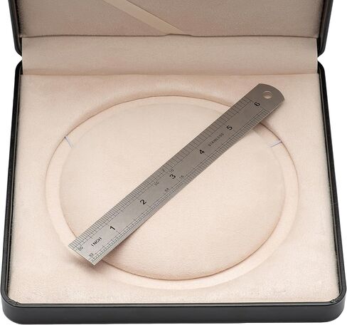 صندوق هدايا مخملي كبير من البولي يوريثان لعرض المجوهرات وقلادة من اللؤلؤ (أسود) in Kuwait