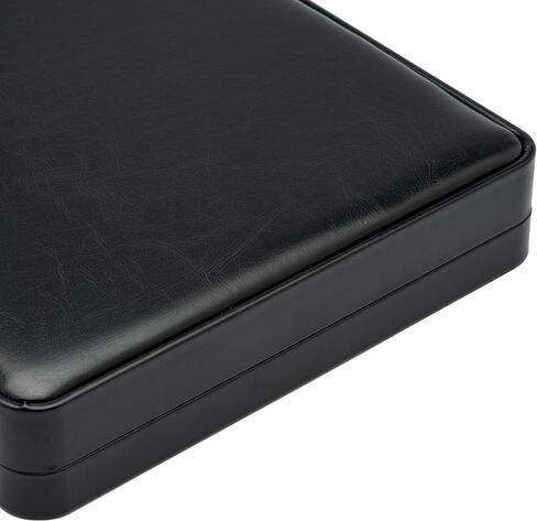 صندوق هدايا مخملي كبير من البولي يوريثان لعرض المجوهرات وقلادة من اللؤلؤ (أسود) in Kuwait