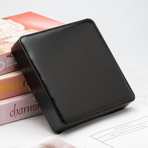 صندوق هدايا مخملي كبير من البولي يوريثان لعرض المجوهرات وقلادة من اللؤلؤ (أسود) in Kuwait