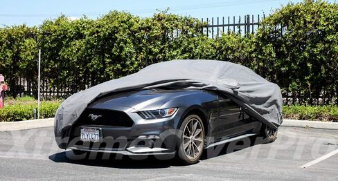 Custom Fit car Cover for Ford Mustang 2015 2016 2018 2019 2020 2021 Car Cover XTREMECOVERPRO PRO Series Grey in Kuwait