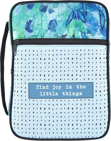Creative Brands Faithworks - Watercolor Bible Cover with Carry Handle and Front Pocket Gifts of Faith Collection, 7 x 10-Inch, Find Joy in Saudi Arabia