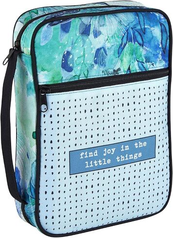 Creative Brands Faithworks - Watercolor Bible Cover with Carry Handle and Front Pocket Gifts of Faith Collection, 7 x 10-Inch, Find Joy in Saudi Arabia
