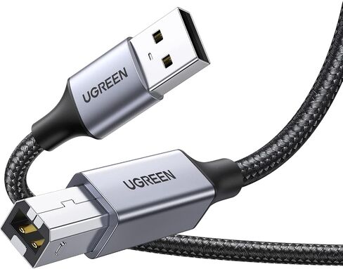 UGREEN Printer Cable, 6 FT USB A to B, Nylon Braided USB B Cord in Saudi Arabia