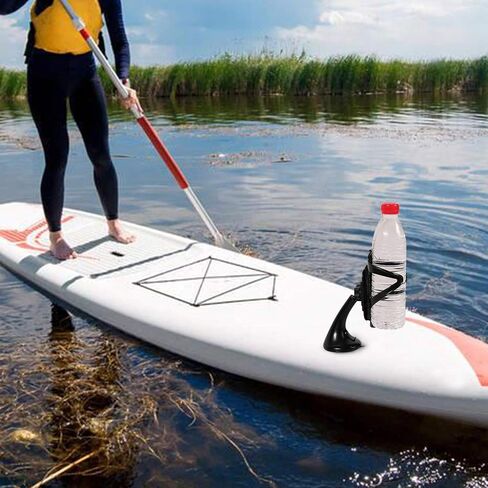Redcamp SUP Paddle Board Cup Holder, Adjustable Water Bottle Holder with Heavy Duty Suction Cup, Inflatable Stand Up Paddle Board Accessories for Kayaks Canoes Cars Paddleboards in Saudi Arabia