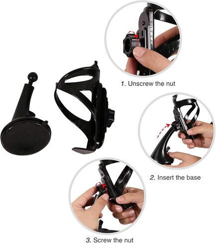 Redcamp SUP Paddle Board Cup Holder, Adjustable Water Bottle Holder with Heavy Duty Suction Cup, Inflatable Stand Up Paddle Board Accessories for Kayaks Canoes Cars Paddleboards in Saudi Arabia
