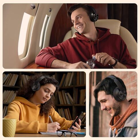 سماعات أذن لاسلكية من fojep تعمل بتقنية البلوتوث تعمل لمدة 100 ساعة، سماعات رياضية مدمجة مع ميكروفون لإلغاء الضوضاء مع شاشة عرض رقمية وعلبة شحن، وسماعات صوت ستيريو مقاومة للعرق مع خطافات للأذن in Kuwait