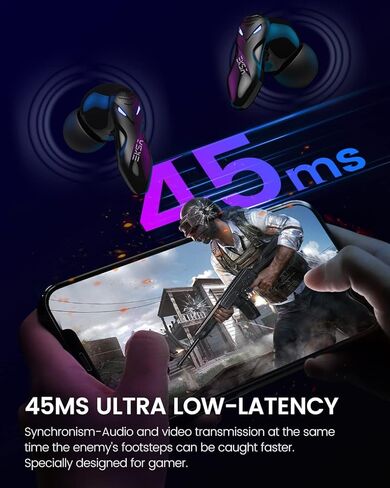 سماعات رأس EKSA E4 AirComfy مع خاصية إلغاء ضوضاء الميكروفون، سماعات رأس للكمبيوتر الشخصي، صوت محيطي واضح للغاية 263 جم خفيفة الوزن للغاية 3.5 مم سماعة كمبيوتر سلكية لأجهزة الكمبيوتر المحمول/PS4/PS5/Xbox/Switch in Kuwait