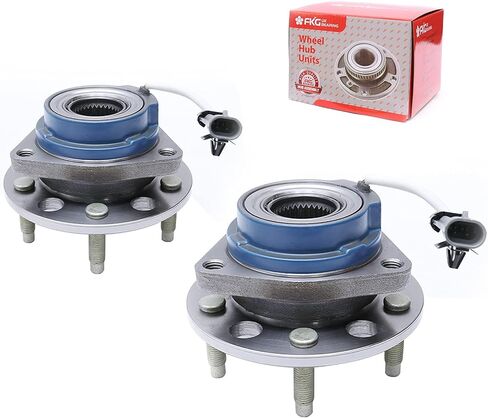 FKG 513179 (FWD فقط) مجموعة محور تحمل العجلات الأمامية لسيارة Chevy Impala Venture Monte Carlo، Buick Century Regal، Cadillac Seville، Oldsmobile Intrigue، Pontiac Grand Prix، 5 العروات مع ABS مجموعة من 2 in Kuwait