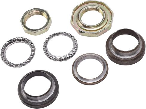 Keenso Motorcycle Fork Steering Stem Kit, Motorcycle Front Fork Steering Stem Bearings and Pulley for GY6‑50/60/80CC Go Karts Scooters ATV UTV Bearing in Saudi Arabia