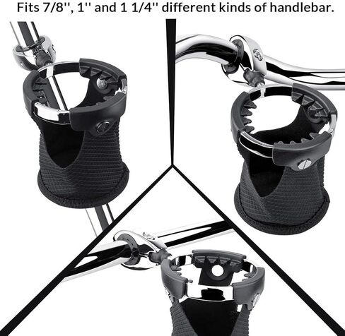 22 مم 25 مم 32 مم عيار مضاد للدوران بمقبض زجاجة مياه للشرب وحامل سلة حامل حامل عالمي للسيارة بأكملها، حامل مشروبات قارب كبير مع سلة، الدراجة/ATV/هارلي/كاياك/الكانوي/المشاية in Kuwait