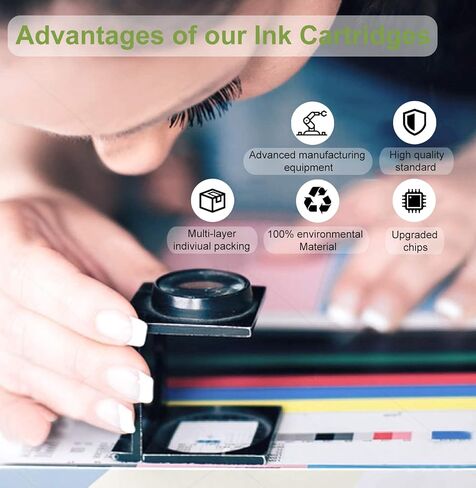 خراطيش حبر 212XL مُعاد تصنيعها لخراطيش حبر Epson 212 T212 T212XL لطابعة XP-4105 XP-4100 WF-2830 WF-2850 (2 أسود سماوي أرجواني أصفر، 5 عبوات) in Saudi Arabia