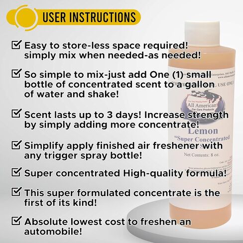 Super Concentrated Car Scent Air Freshener - Cinnamon Spice - Mix to Make 1 Gallon in Saudi Arabia