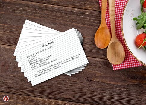 Ruled Index Cards, On 80lb Heavyweight Thick White Cover Stock. "100 Cards per pack" (4 x 6) in Saudi Arabia