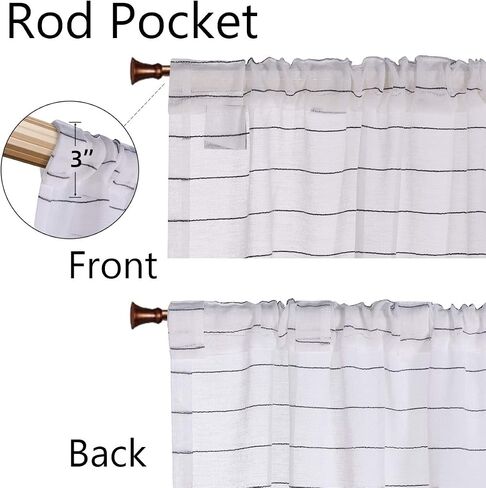 LORDTEX Handmade Tassels Sheer Curtains for Bedroom - Textured Faux Linen Curtains, Belgian Linen Light Filtering Back Tab and Rod Pocket Drapes for Living Room, 2 Panels, 52 x 54 inch, Blush in Saudi Arabia