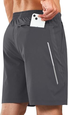 NORTHYARD Men's Athletic Running Shorts 7" Workout Gym Shorts Quick Dry Lightweight Active Basketball Training Sports Shorts in Kuwait