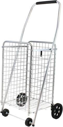 Faucet Queens 4 N Shop Cart Pop On Wheels للتجميع السريع، فضي in Saudi Arabia
