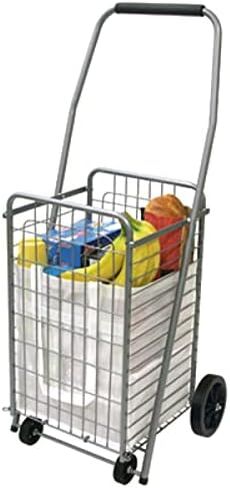 Faucet Queens 4 N Shop Cart Pop On Wheels للتجميع السريع، فضي in Saudi Arabia