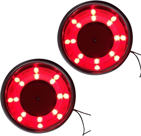 Set of 2 Stainless Steel Cup Drink Holder with LED Light Red Marine Boat RV Camper Caravan in Saudi Arabia