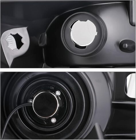 M-AUTO Headlamp Headlight Assembly Set Compatible with 04-15 Nissan Titan / 2004 2005 2006 2007 Armada, OE Style Black Housing Clear Clear Side Head Lights, Driver and Passenger Side in Saudi Arabia