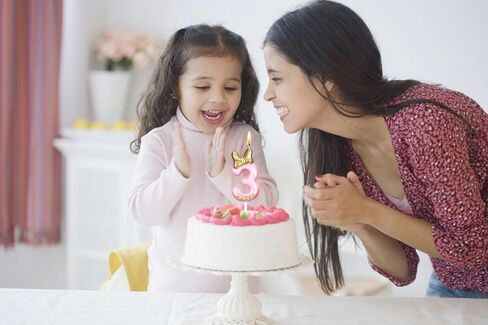 Pink Birthday Candle, Cute Bow Knot Cake Numeral Candles Number Candles for Girls Birthday Anniversary Parties (Number 1) in Saudi Arabia