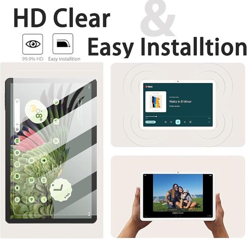 Miimall [2 Pack] Compatible for Pixel Tablet Screen Protector Tempered Glass, Ultra-thin HD Clear 9H Anti-Fingerprint Anti-Scratch Cover Protector Film for Google Pixel Tablet 2023 (11 inch) in Saudi Arabia