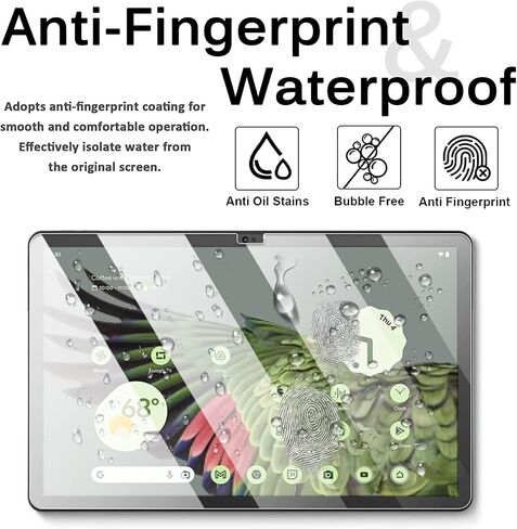 Miimall [2 Pack] Compatible for Pixel Tablet Screen Protector Tempered Glass, Ultra-thin HD Clear 9H Anti-Fingerprint Anti-Scratch Cover Protector Film for Google Pixel Tablet 2023 (11 inch) in Saudi Arabia