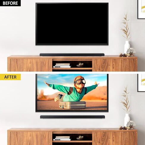 Mounting Brackets Fit for Samsung Sound Bar Model HW-MS550 HW-MS560 HW-MS57C HW-MS750 HW-MS751 HW-MS650 HW-MS6500 HW-MS6510 HW-MS6511 HW-MS660 HW-MS661,Black in Saudi Arabia